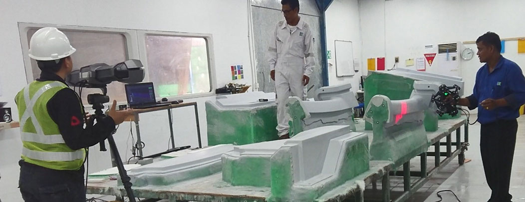 3D scanner in operation