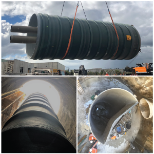 Epping Manhole made of composite materials